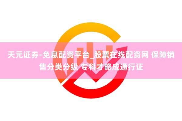 天元证券-免息配资平台_股票在线配资网 保障销售分类分级 专科才略成通行证
